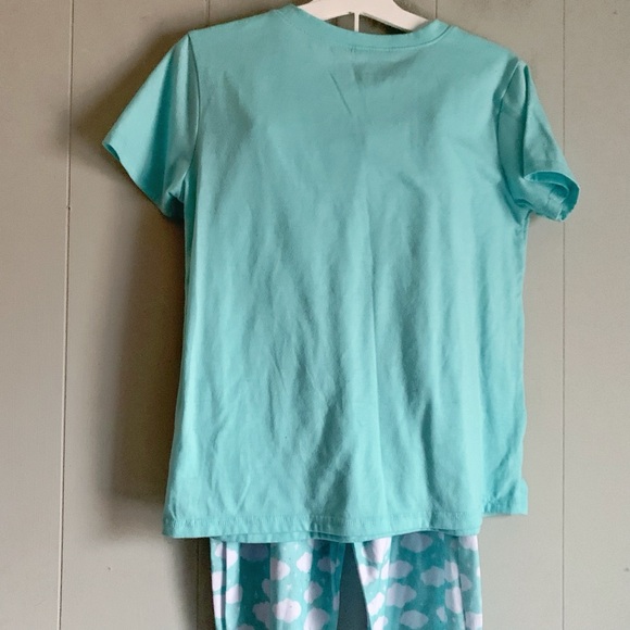 Eddie Bauer Kids 3 Pc Teal Cloud Printed PJ Set L (14/16) - Picture 12 of 14